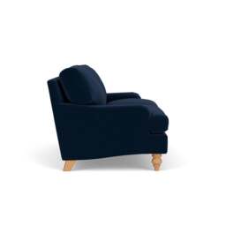 Large 2 Seater Sofa - Deep Blue - Matt Velvet - Morris - The Cotswold Company - thumbnail 3