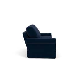 4 Seater Sofa - Deep blue - Matt Velvet - Dawson - The Cotswold Company - thumbnail 3