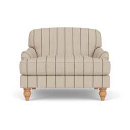 Love Seat - Charcoal - Compton Stripe - Ashbee - The Cotswold Company - thumbnail 2