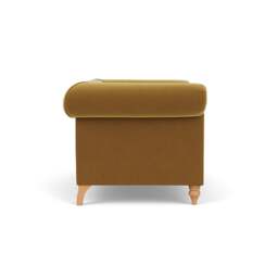 2 Seater Sofa - Mustard - Matt Velvet - Rayner - The Cotswold Company - thumbnail 3