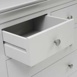 Chantilly Pebble Grey 5 Drawer Chest - The Cotswold Company - thumbnail 7