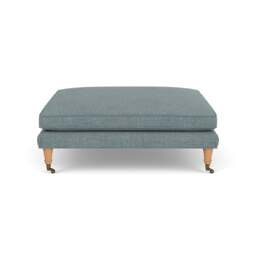 Foot Stool - Teal marl - Rustic weave - Taylor Small - The Cotswold Company - thumbnail 3