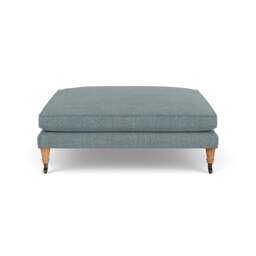 Foot Stool - Teal marl - Rustic weave - Taylor Small - The Cotswold Company - thumbnail 2