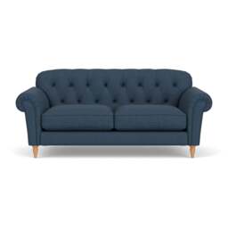 3 Seater Sofa - Indigo - House Linen Mix - Chapman - The Cotswold Company - thumbnail 2