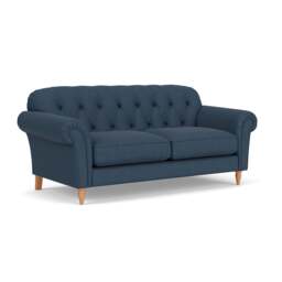 3 Seater Sofa - Indigo - House Linen Mix - Chapman - The Cotswold Company
