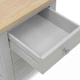 3 Drawer Bedside Table - Chester Dove Grey - The Cotswold Company - thumbnail 7