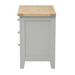 3 Drawer Bedside Table - Chester Dove Grey - The Cotswold Company - thumbnail 5