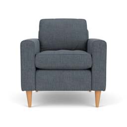 Saxon Armchair - Indigo - Rustic Weave - The Cotswold Company - thumbnail 2