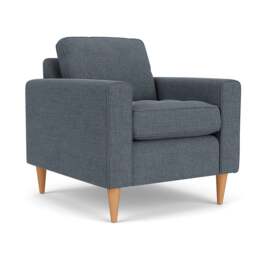 Saxon Armchair - Indigo - Rustic Weave - The Cotswold Company