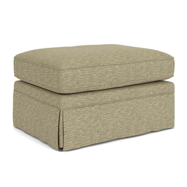 Foot Stool - Apple - Herringbone Weave - Dawson Small - The Cotswold Company - image 1