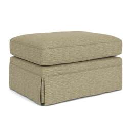 Foot Stool - Apple - Herringbone Weave - Dawson Small - The Cotswold Company - thumbnail 1