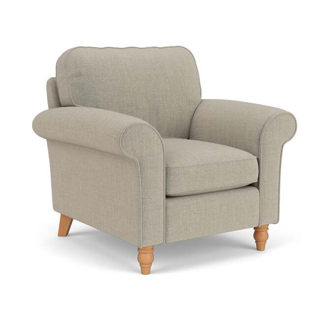 Armchair - Natural - Eco Chenille - Hurley - The Cotswold Company - image 1