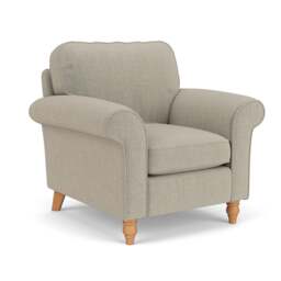 Armchair - Natural - Eco Chenille - Hurley - The Cotswold Company - thumbnail 1