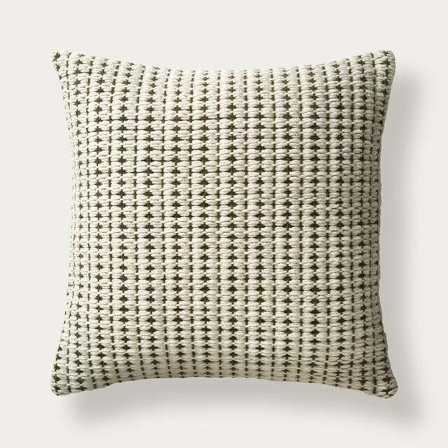 Textured Cotton Weave Cushion Fir - Home Accessories - The Cotswold Company - image 1