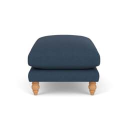 Foot Stool - Indigo - House Linen Mix - Emily - The Cotswold Company - thumbnail 3