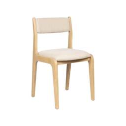 Cranham Nordic Ash Upholstered Dining Chair - The Cotswold Company - thumbnail 2