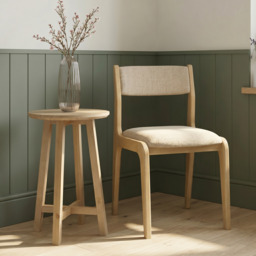 Cranham Nordic Ash Upholstered Dining Chair - The Cotswold Company