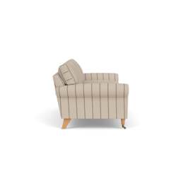 4 Seater Sofa - Charcoal - Compton Stripe - Osbourne - The Cotswold Company - thumbnail 3