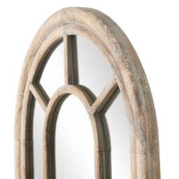 Tall Arched Window Mirror - Swerford Washed Wood - The Cotswold Company - thumbnail 3