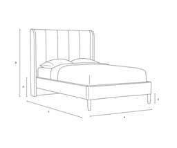 Double Classic Bedstead - Natural - House Linen Mix - Parker - The Cotswold Company - thumbnail 5