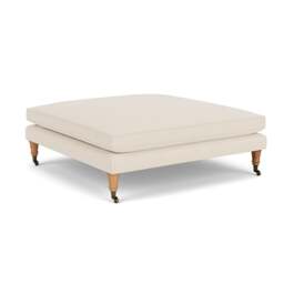 Foot Stool - Cream - House Weave - Taylor Small - The Cotswold Company