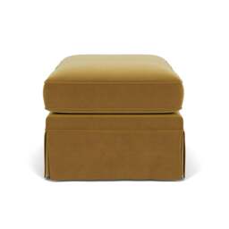 Foot Stool - Mustard - Matt Velvet - Dawson Small - The Cotswold Company - thumbnail 3