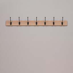 7 Hook Coat Rack - Chester Oak - The Cotswold Company - thumbnail 4