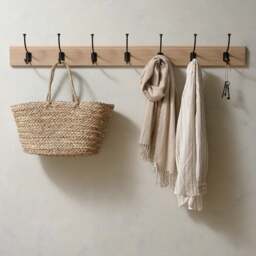 7 Hook Coat Rack - Chester Oak - The Cotswold Company - thumbnail 2