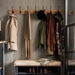 7 Hook Coat Rack - Chester Oak - The Cotswold Company