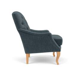 Armchair - Teal - Eco Chenille - Olivia - The Cotswold Company - thumbnail 3