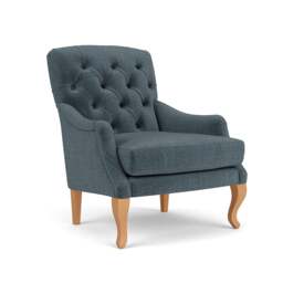 Armchair - Teal - Eco Chenille - Olivia - The Cotswold Company