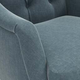 Armchair - Teal - Eco Chenille - Olivia - The Cotswold Company - thumbnail 4