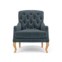 Armchair - Teal - Eco Chenille - Olivia - The Cotswold Company - thumbnail 2