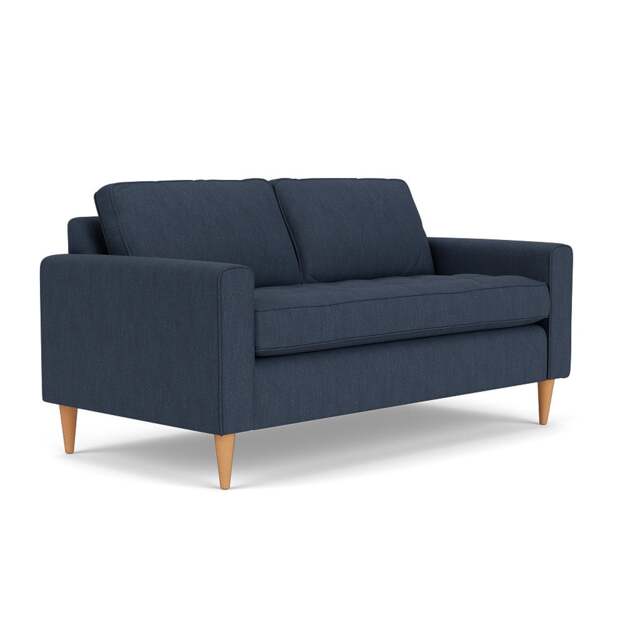 Saxon Large 2 Seater - Indigo - Luxury Italian Linen - The Cotswold Company - image 1