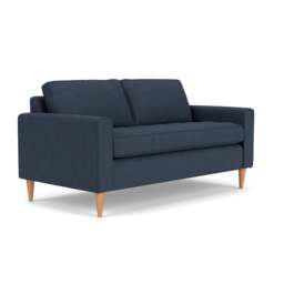 Saxon Large 2 Seater - Indigo - Luxury Italian Linen - The Cotswold Company