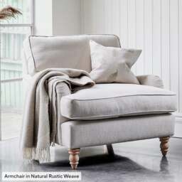 Armchair - Natural - Rustic Weave - Morris - The Cotswold Company - thumbnail 6