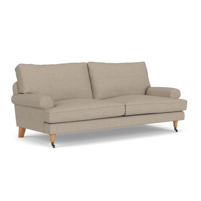 3 Seater Sofa - Natural - Herringbone Weave - Stewart - The Cotswold Company - image 1