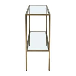 Foxcote Brushed Bronze Console Table - The Cotswold Company - thumbnail 3
