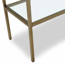 Foxcote Brushed Bronze Console Table - The Cotswold Company - thumbnail 6