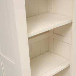 Chalford Warm White Tall and Slim Bookcase - The Cotswold Company - thumbnail 5