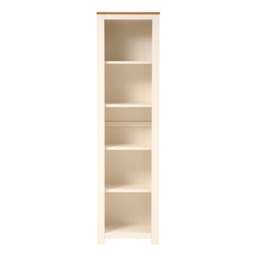 Chalford Warm White Tall and Slim Bookcase - The Cotswold Company - thumbnail 2