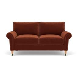 Osbourne Large 2 Seater - Brick - Matt Velvet - The Cotswold Company - thumbnail 2