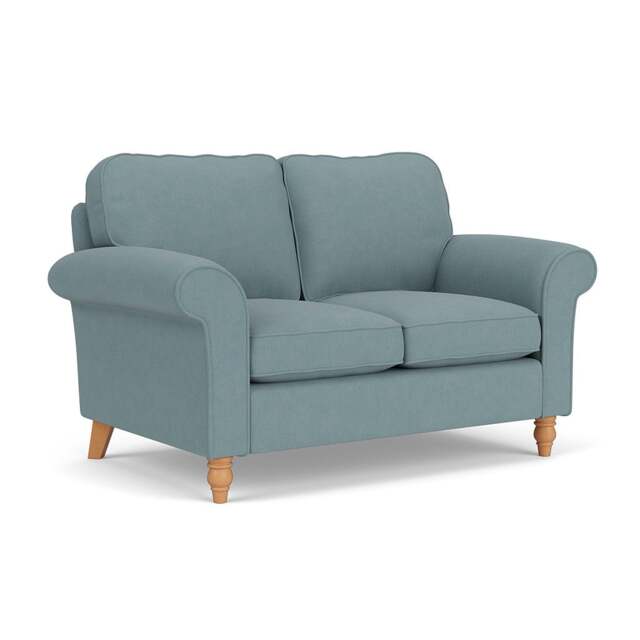 2 Seater Sofa - Sky blue - House linen mix - Hurley - The Cotswold Company - image 1
