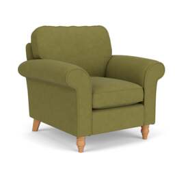 Hurley Armchair - Apple - House Linen Mix - The Cotswold Company