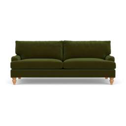 4 Seater Sofa - Forest Green - Matt Velvet - Morris - The Cotswold Company - thumbnail 2