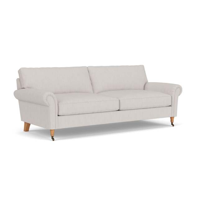 4 Seater Sofa - Soft White - Luxury Italian Linen - Osbourne - The Cotswold Company - image 1