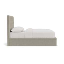 King Size Ottoman Storage Bed - Natural - Eco Chenille - Calvert - The Cotswold Company - thumbnail 3