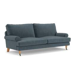 3 Seater Sofa - Teal - Eco Chenille - Stewart - The Cotswold Company - thumbnail 1