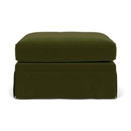 Foot Stool - Forest Green - Matt Velvet - Dawson Small - The Cotswold Company - thumbnail 2