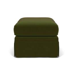 Foot Stool - Forest Green - Matt Velvet - Dawson Small - The Cotswold Company - thumbnail 3